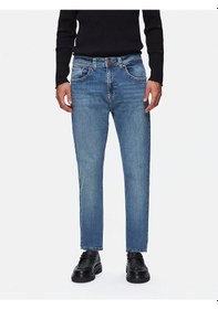 Resim Ltb Hollywood Y Düz Paça Orta Bel Jean Pantolon 010095156916109 4114 Mavi 