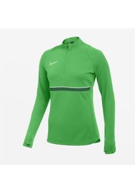 Resim Nike W Nk Df Acd21 Dril Top Cv2653-362 Yeşil Kadın Antrenman Eşofman Üstü 001 