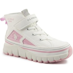 Resim U.s. Polo Assn. Keltes Jr 5pr Beyaz Kız Çocuk High Sneaker 000000000102027889 Beyaz-Pembe 