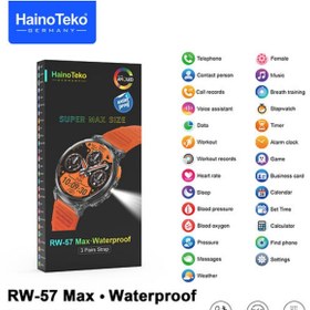Resim BellaThec Haino Teko RW-57 Max Akıllı Saat AMOLED Ekran Flaşlı Suya Dayanıklı 