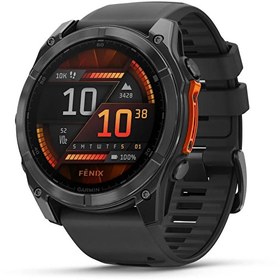 Resim Garmin Fenix 8 51 MM Amoled Sapphire Titanyum Turuncu-Grafit Kayışlı Akıllı Saat Garmin