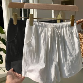 Resim Kadın Bahar/Yaz Modası Düz Renk Ön Cep Şortları, Düğme Detayı, Zarif Rahat Stil, 2 Parça Set, Dinlenme ve Tatil için Mükemmel 