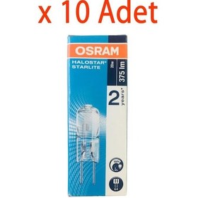 Resim Osram 12/20 Iğne Ayaklı Kapsül Ampul G4 Duy 10 Adet 
