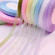 Resim 50 Yard 10mm Genişlikte Organze Kurdele - Düğün Fiyonkları, Noel Dekorasyonu, Kendin Yap Hediye Paketleme, Sevgililer Günü ve Mezuniyet için Şeffaf Polyester El İşi Kurdesi - Zarif Geçit Renkler, Hafif ve Dayanıklı, Dekoratif El İşleri | Parlak Dokulu | Pürüzsüz Yüzey 