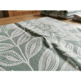 Resim Maki Home %100 Pamuklu Çiçek Desenli 160x200+2 50x70 Çift Kişilik Lastikli Çarşaf Ve Yastık Kılıfı Yeşil 