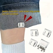 Resim 5/10 çift görünmez pantolon paça kısaltma klipsi, kaymaz etek klipsleri, dikişsiz pantolon bağcıkları, çekiştirmeyi önleyen ayak sabitleyiciler, hazır giyim için mükemmel 