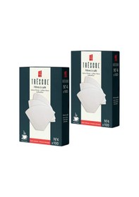 Resim Kahve Filtresi 4 Numara Büyük Boy Beyaz Kağıt 2x100 200'lü Paket S 