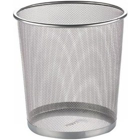 Resim Çöp Kovası Metal Tam Perforeli 10 Litre Gri 854 