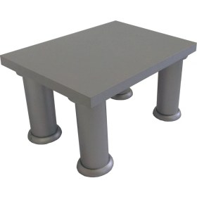 Resim Wooden Gold Ergonomik Parlak Gümüş Gri Mdf Ekran Yükseltici Ekran Altı 14 cm 