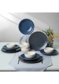 Resim Keramika River Mix Yemek Takımı 18 Parça 6 Kişilik 399-950-959 