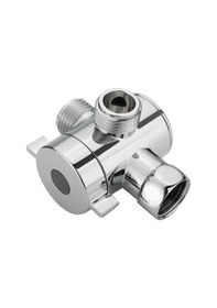 Resim Monyee Abs Krom Kaplama 3 Yollu Duş Devirici, 1 Giriş 2 Çıkışlı Kolay Kurulumlu Su Değiştirici Valfi 