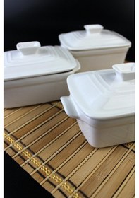 Resim 3 Lü Mini Porselen Kahvaltılık, Sosluk, Reçellik 12 9cm 