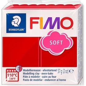 Resim Staedtler Fimo Soft Polimer Kil 2P Christmas Red 