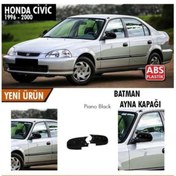 Resim ŞüsCarOto Honda Civic Ies Ek 1996-2000 Batman Yarasa Ayna Kapağı Piano Black Abs Plastik 