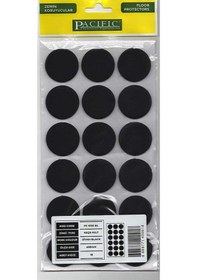 Resim Pacific 6135 BL Yapışkanlı Keçe 35 mm Siyah 