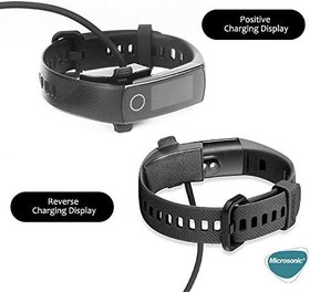 Resim Microsonic Huawei Band 4 Pro için Manyetik USB Şarj Kablosu Siyah [Band 4 Pro ile Uyumlu Şarj Kablosu - Siyah] 