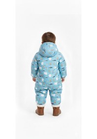 Resim Çocuk Kozmonot, Çocuk Kar Tulumu 2-5 Yaş Açık Mavi 