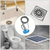 Resim 1 adet ultra uzun esnek kanalizasyon tıkanıklık açıcı, üç boyutta mevcut: 299.72/500.38/1000.76 cm, paslanmaz çelik döner lavabo tıkanıklık açıcı, mutfak lavaboları, banyo zemin giderleri ve benzeri için uygun drenaj temizleme aleti 
