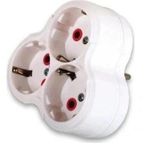 Resim Fetih Üçlü Topraklı Fişli Priz 