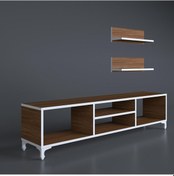 Resim Kenzlife televizyon sehpası monako120 cvz tv ünitesi raflı 