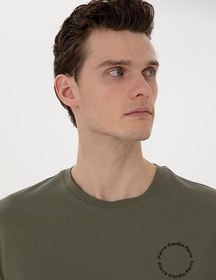 Resim Pierre Cardin Erkek Haki Tişört 50310076-VR027 