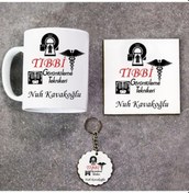 Resim Tıbbi Görüntüleme Teknikeri Hediye Kupa Bardak+Altlık+Anahtarlık 