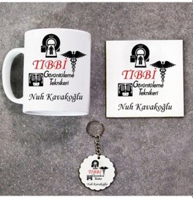 Resim Tıbbi Görüntüleme Teknikeri Hediye Kupa Bardak+Altlık+Anahtarlık 