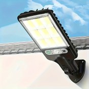Resim 1 adet Güneş Enerjili LED Hareket Sensörlü Güvenlik Lambası - Enerji Tasarruflu, Ayarlanabilir Duvar Aydınlatması, Bahçe, Garaj, Arka Bahçe & Veranda için Uzaktan Kumandalı, Dayanıklı Plastik, Kolay Kurulum, Güneş Enerjili Dış Mekan Işıkları Hareket Sensörü 
