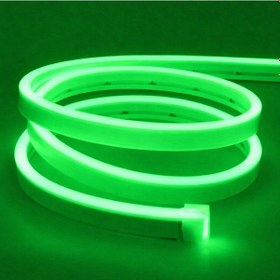 Resim Neon Şerit Led 12v Volt Esnek Silikonlu Aydınlatma 3mt- Yeşil Yeşil 