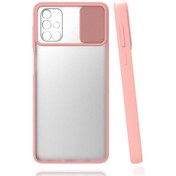 Resim Goocamp Galaxy Uyumlu A71 Kılıf Lensi Kapak - Pembe Açık Pembe Açık 