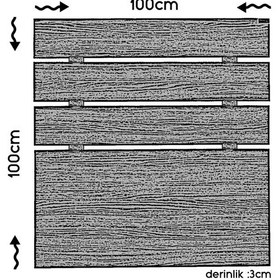 Resim Pasifichome Huga Tek Kişilik Yatak Başlık Meşe 100Lk / 100Lk Baza Başlık (179222887) 