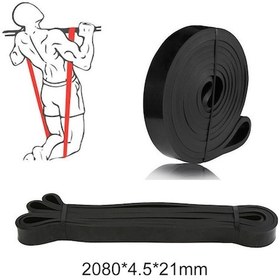 Resim 208cm Egzersiz Fitness Direnç Stretch Yoga Egzersiz Lastiği 