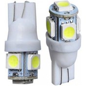 Resim T10 Led Ampul 5 Çipli Beyaz 12 Volt 