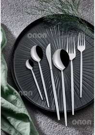 Resim Onon Mokka 6 Kişilik 36 Parça Çatal Kaşık Bıçak Takımı 