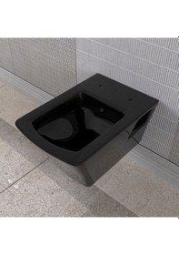 Resim Lucco Loop 53 CM Asma Klozet Siyah 