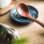 Resim Seramik Kaşık Dinlenme Yeri - Büyük Ocak Üstü Güvenli Kaşık Tutucu, Spatulalar ve Kahve Kaşıkları için Dayanıklı Isıya Dirençli Çiftlik Evi Mutfak Dekoru, Ahşap Araçlar için Ergonomik Tasarım, Mutfak Araçları 