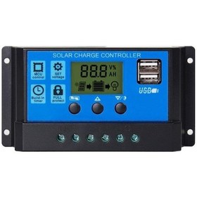 Resim Solar Panel Akü Şarj Cihazı 20A 12/24V 