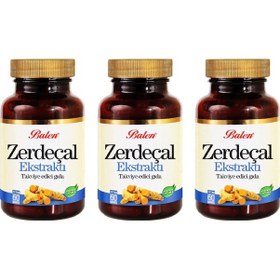 Resim Balen Zerdeçal Ekstraktı 325 Mg 60 Kapsül 3 Adet 