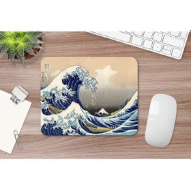 Resim Hokusai The Great Wave Off Kanagawa 17 X 21 Cm Mouse Pad Mousepad 