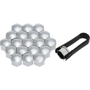 Resim Yunboo 21mm Evrensel Jant Somun Kapağı, Abs Plastik, Çorozyondan Koruma, Renk Seçenekli, 20 Adet + Çıkarma Aracı 
