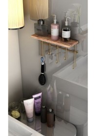 Resim Bino Anahtarlık Askılık Kapı Arkası Askılık Elbise Askısı Portmanto Masif Dekoratif Lüks Gold 