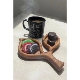 Resim Ayd Ahşap Portakal Yaprağı Çerezlik, Sunumluk, Ikramlık Şekerlik 