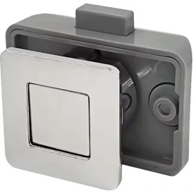 Resim SHUIVAN Lüks Basçek Kilit Basmalı Dolap Kilidi Kare 30mm - Parlak 