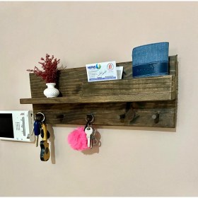 Resim Ser Ticaret Dekoratif Ahşap Kapı Girişi Anahtarlık 