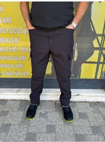 Resim Softshel İçi Polarlı Kaliteli Pantolon Siyah 