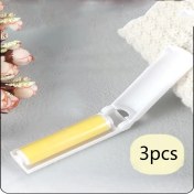 Resim Yaleker Sarı Silikon-plastik Tüy Temizleme Roller Seti - 3 Adet Mini Fırça 