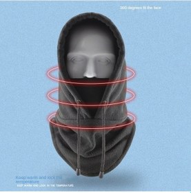 Resim Dancemonkey Yüz Tt-dt Safir Rüzgar Su Geçirmez Polar Maskesi Eşarp Boyun Balaclava Safir 