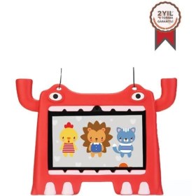Resim Torima T16 Kırmızı 4gb +128 GB Tablet Android 13 Çocuk Tableti Kılıf Hediyeli 