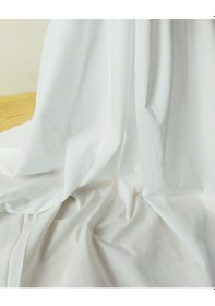 Resim Beyaz Renkte Pamuk Poplin Kumaş En 140 Cm X Boy 250 Cm -10355 Beyaz 