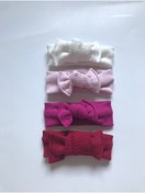 Resim Nis butik 4'lü Bandana Bebek Hediyelik Set, Hediyelik Bandana Seti, Bebek Bandana Set 